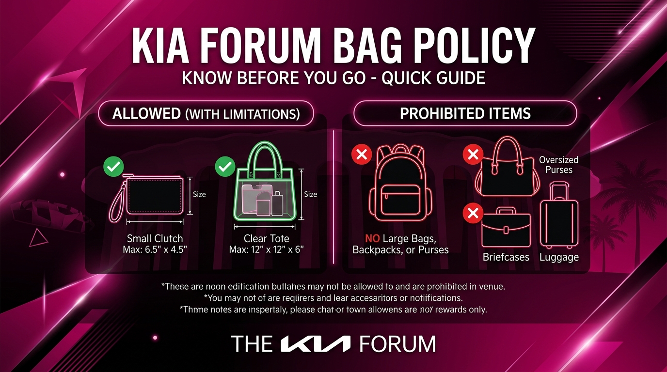 Kia Forum Bag Policy